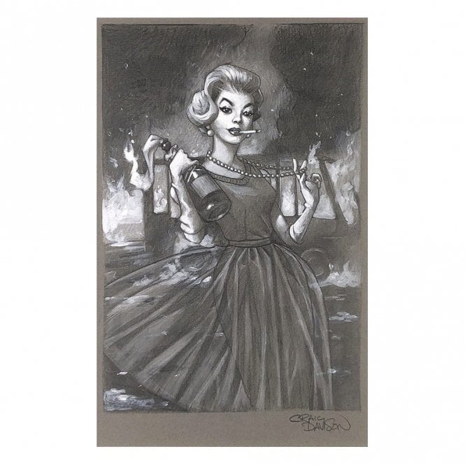 Craig Davison Flaming Beauty II (Sketch)
