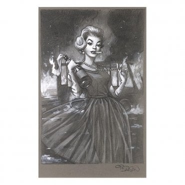 Flaming Beauty II (Sketch)