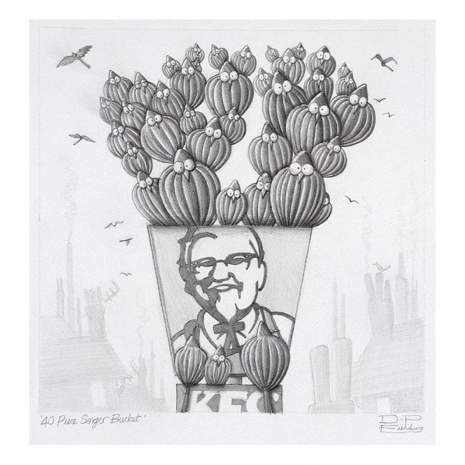 Derrick Fielding 40 Piece Singer Bucket (Sketch)
