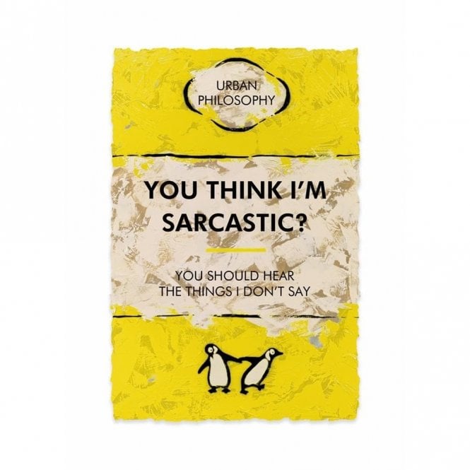 Hue Folk You Think I'm Sarcastic?