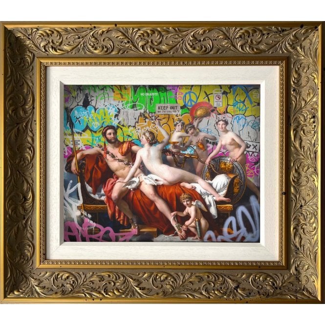 JJ Adams Mars Being Graffiti'd By Venus (Pop-Neo Classical Collection)