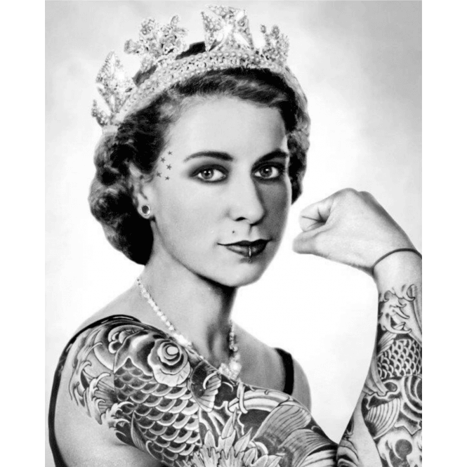 JJ Adams Queen Tattoo (Black & White)