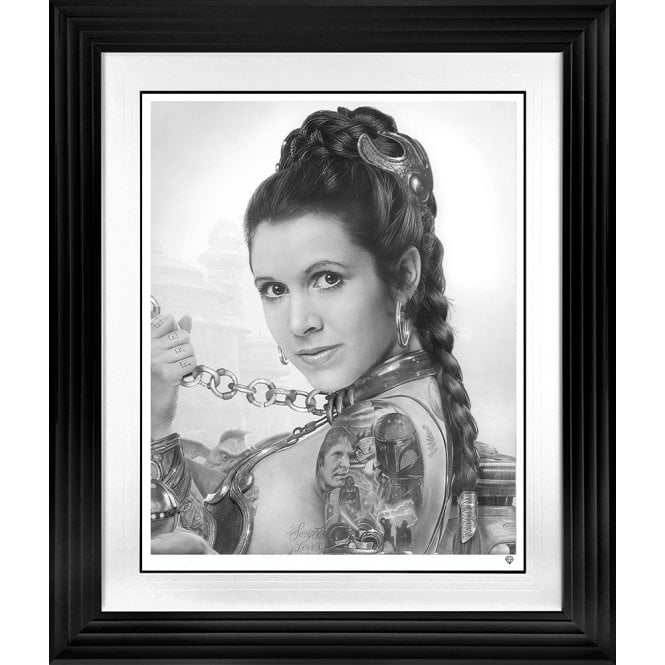 JJ Adams Slave Leia Tattoo (B&W)
