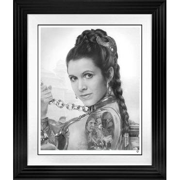 Slave Leia Tattoo (B&W)
