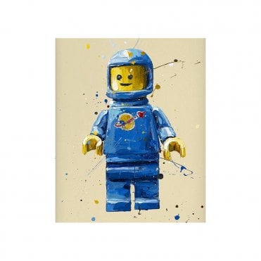 Blue Lego Spaceman