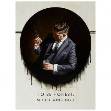 To Be Honest, I'm Just Winging It (canvas)